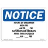 Signmission Safety Sign, OSHA Notice, 18" Height, Aluminum, Friday Sign, Landscape OS-NS-A-1824-L-13543
